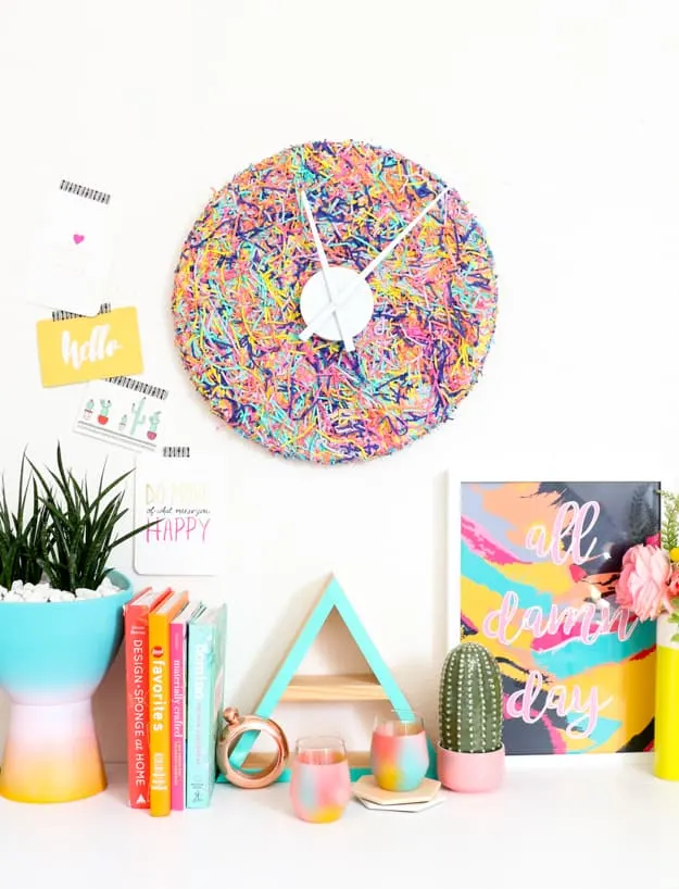 Image for Colorful Confetti Clock
