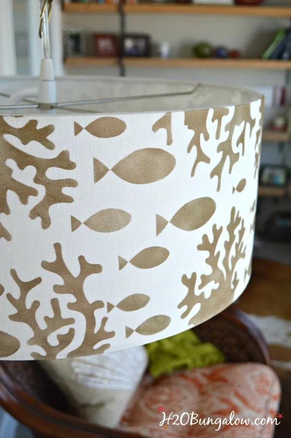 Image for Stenciled Lampshade Pendant Light