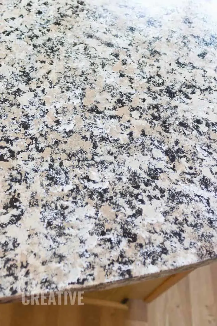 faux granite DIY countertop