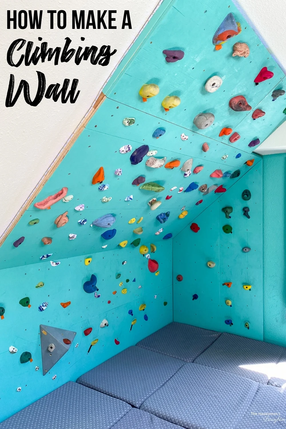 DIY rock climbing wall
