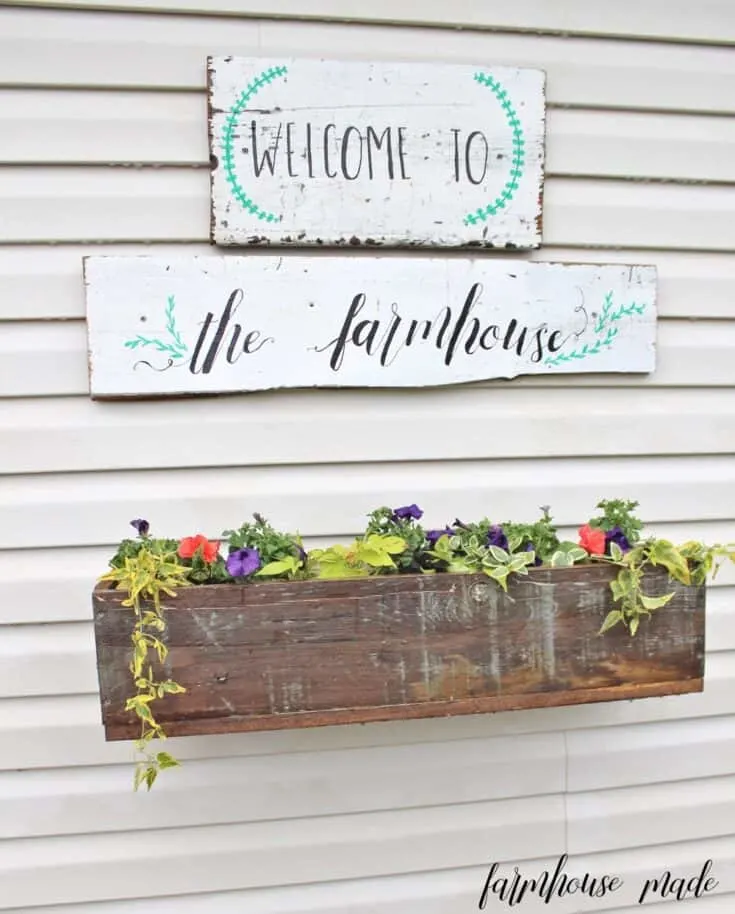 Image for Reclaimed Wood Window Box