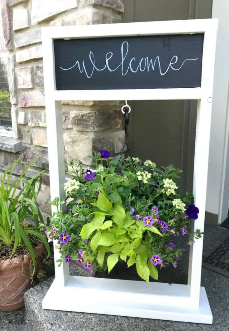 Image for Hanging Plant Stand with Chalkboard