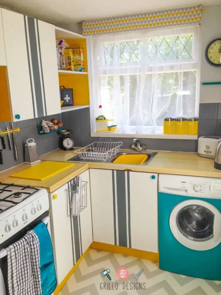 Image for Kitchen Cabinet with Contact Paper