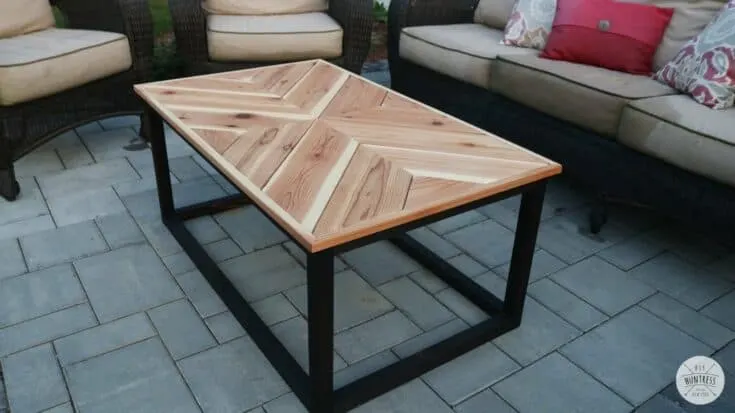 Image for DIY Outdoor Chevron Coffee Table