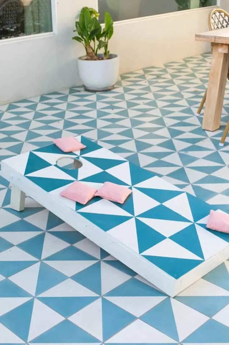 Image for Geometric Cornhole Board Design