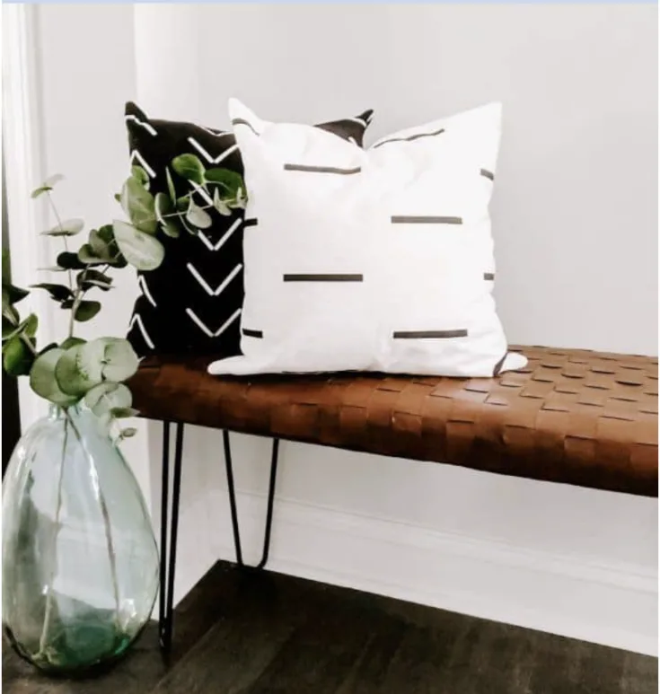 Image for DIY Woven Leather Bench