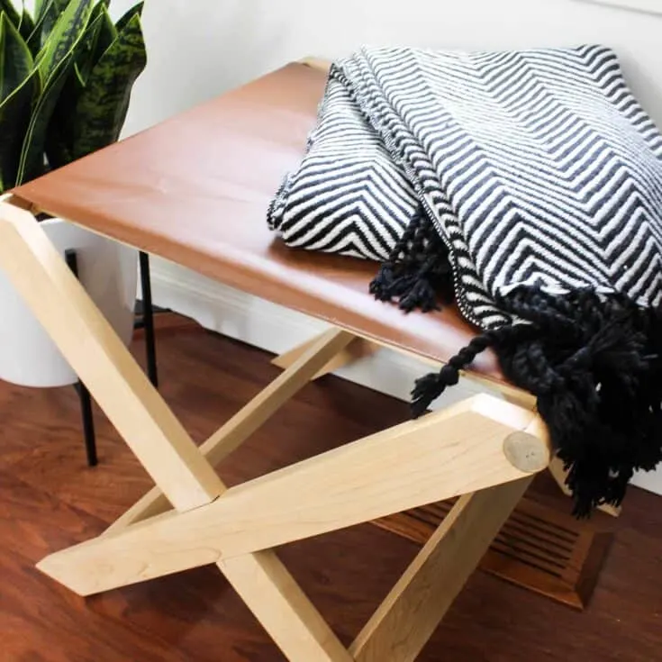 Image for Modern Leather Bench