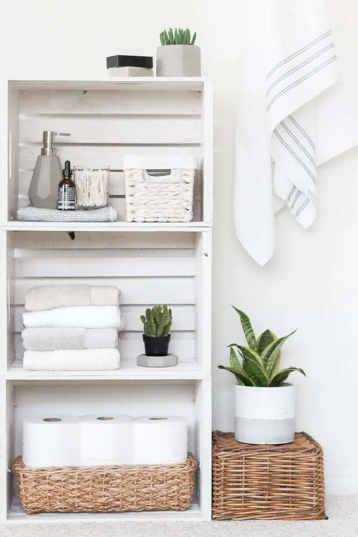 Image for Crate Shelves Bathroom Organizer