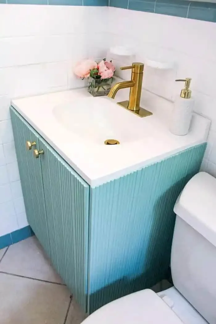Image for Fluted Bathroom Cabinet 
