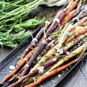 Miso Roasted Rainbow Carrots