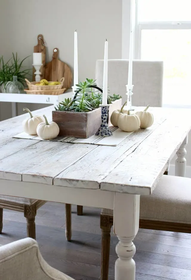 Image for Whitewashed Reclaimed Wood Dining Table