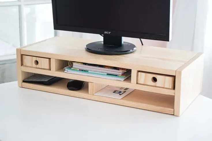 Image for DIY Laptop Riser and Desk Organizer