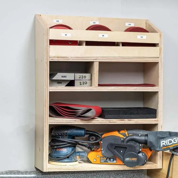 Image for Sandpaper Organizer with Sander Storage