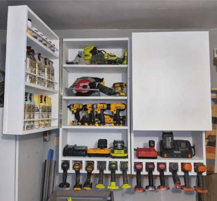 Image for Tool Storage Cabinet with Charging Station