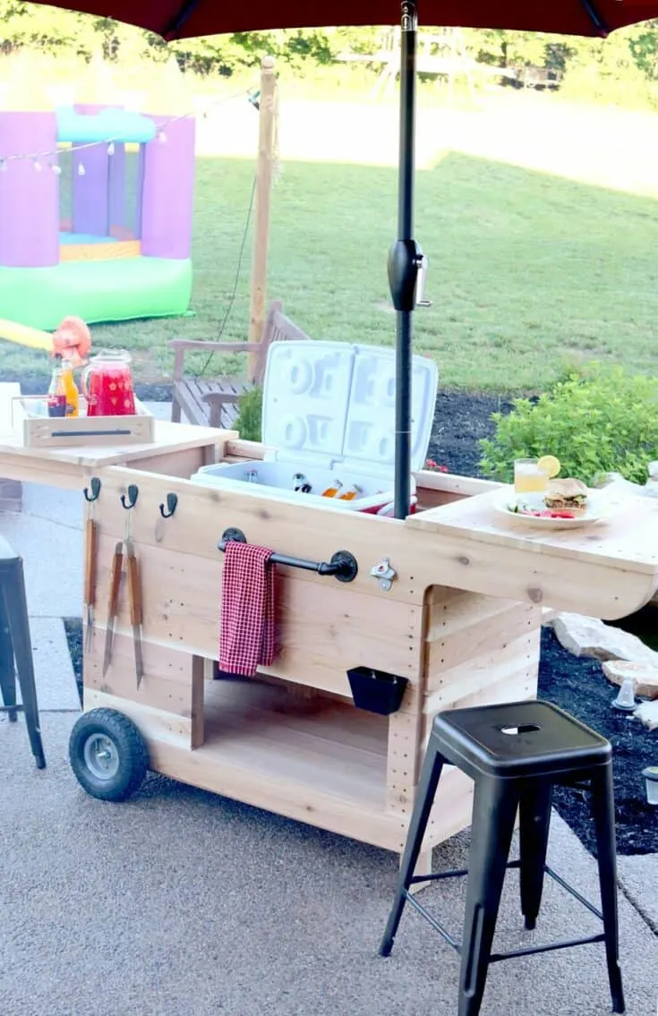 Image for Mobile Outdoor Kitchen Cart