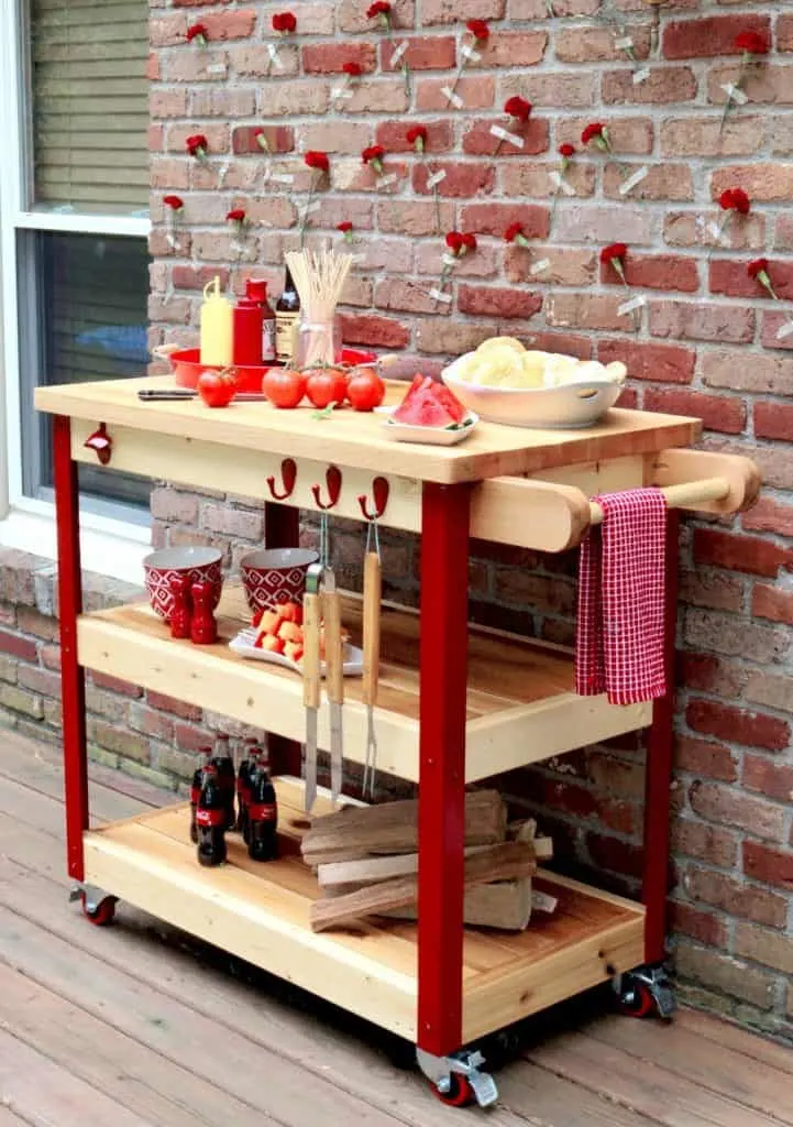 Image for Rolling Grill Cart