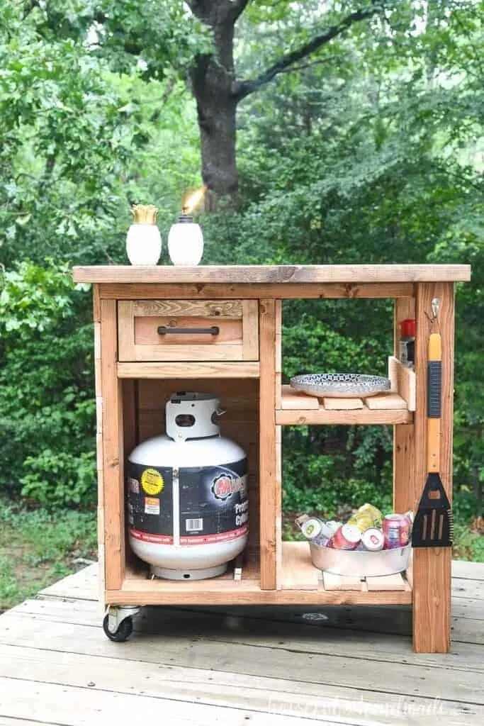Image for Grill Side Cart with Storage