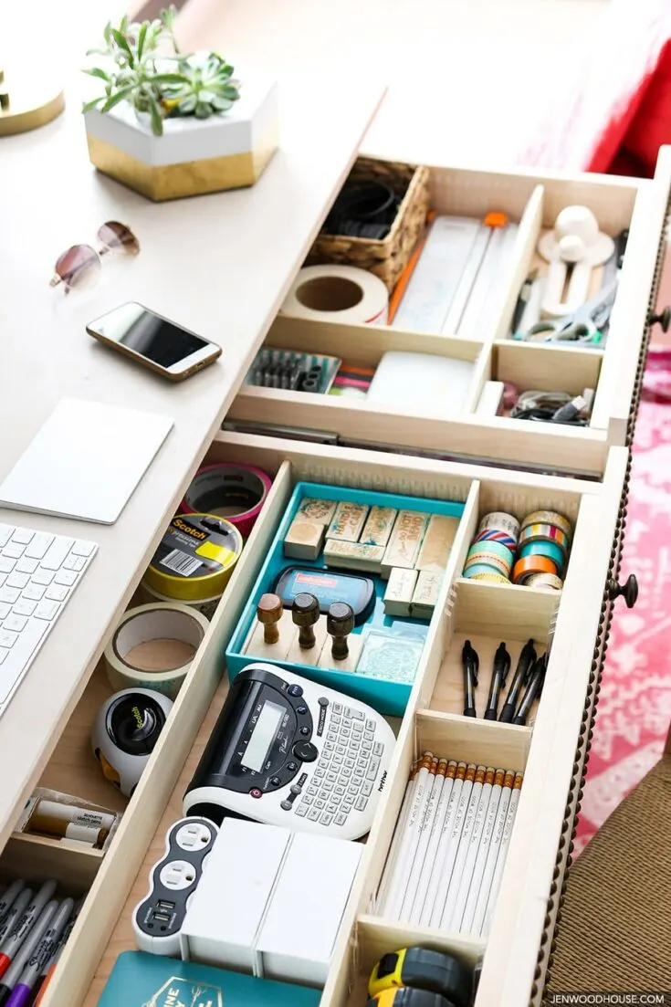 Image for Adjustable Desk Drawer Organizers