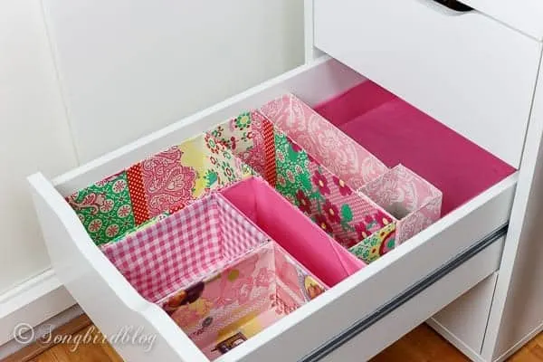 cardboard drawer organizer