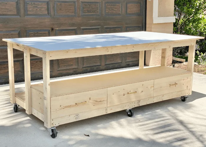 Image for DIY Workbench with Storage Drawers