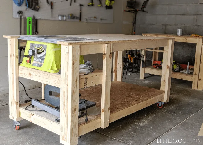 Image for Mobile Workbench with Table Saw