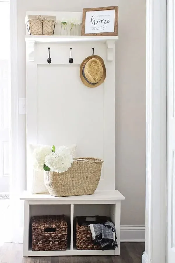 Image for Entryway Hall Tree Bench DIY