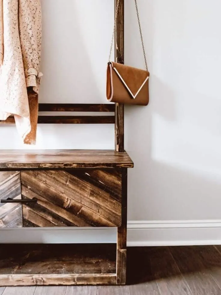 Image for DIY Hall Tree Bench with Drawer