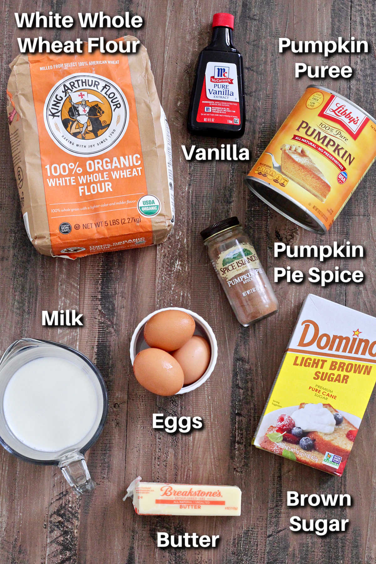 Ingredients for Pumpkin Spice Dutch Baby.