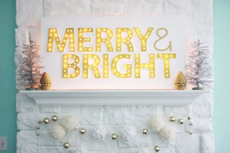 Image for Christmas Light Up Marquee 
