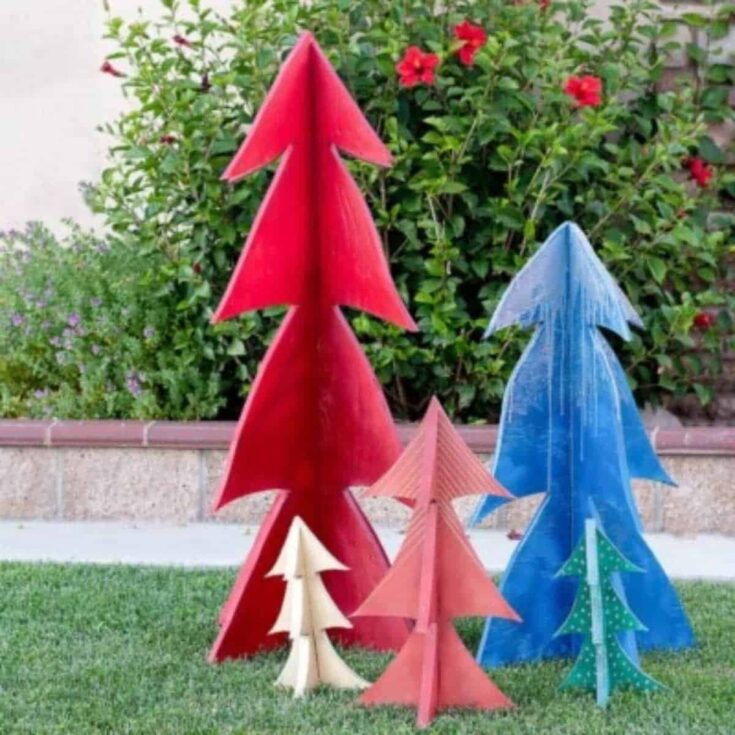 Image for Easy DIY Wooden Christmas Trees