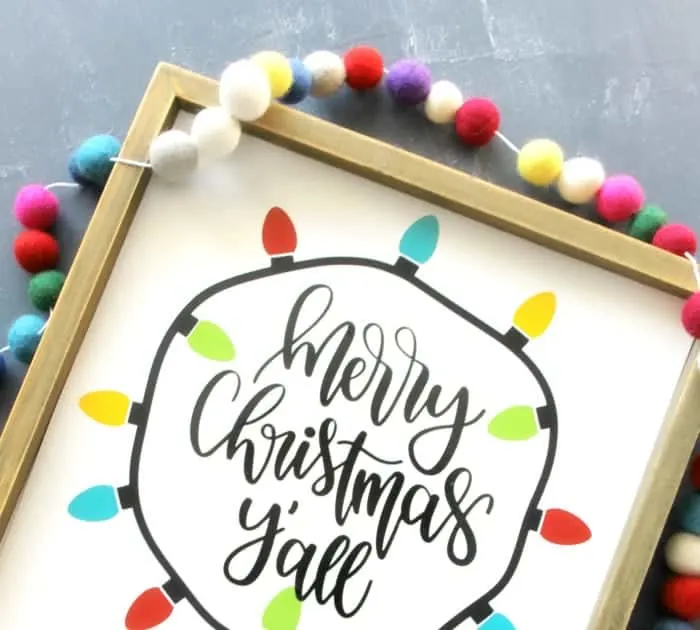 Image for DIY Merry Christmas Y'all Sign