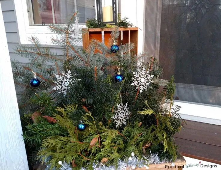 Image for Easy Snowflake Winter Porch Pot