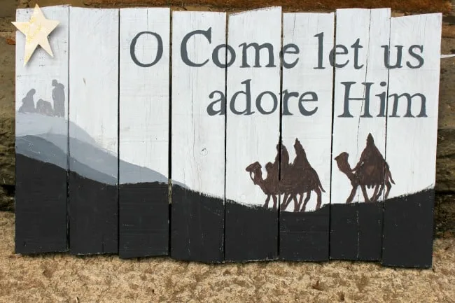 Image for Pallet Wood Christmas Sign