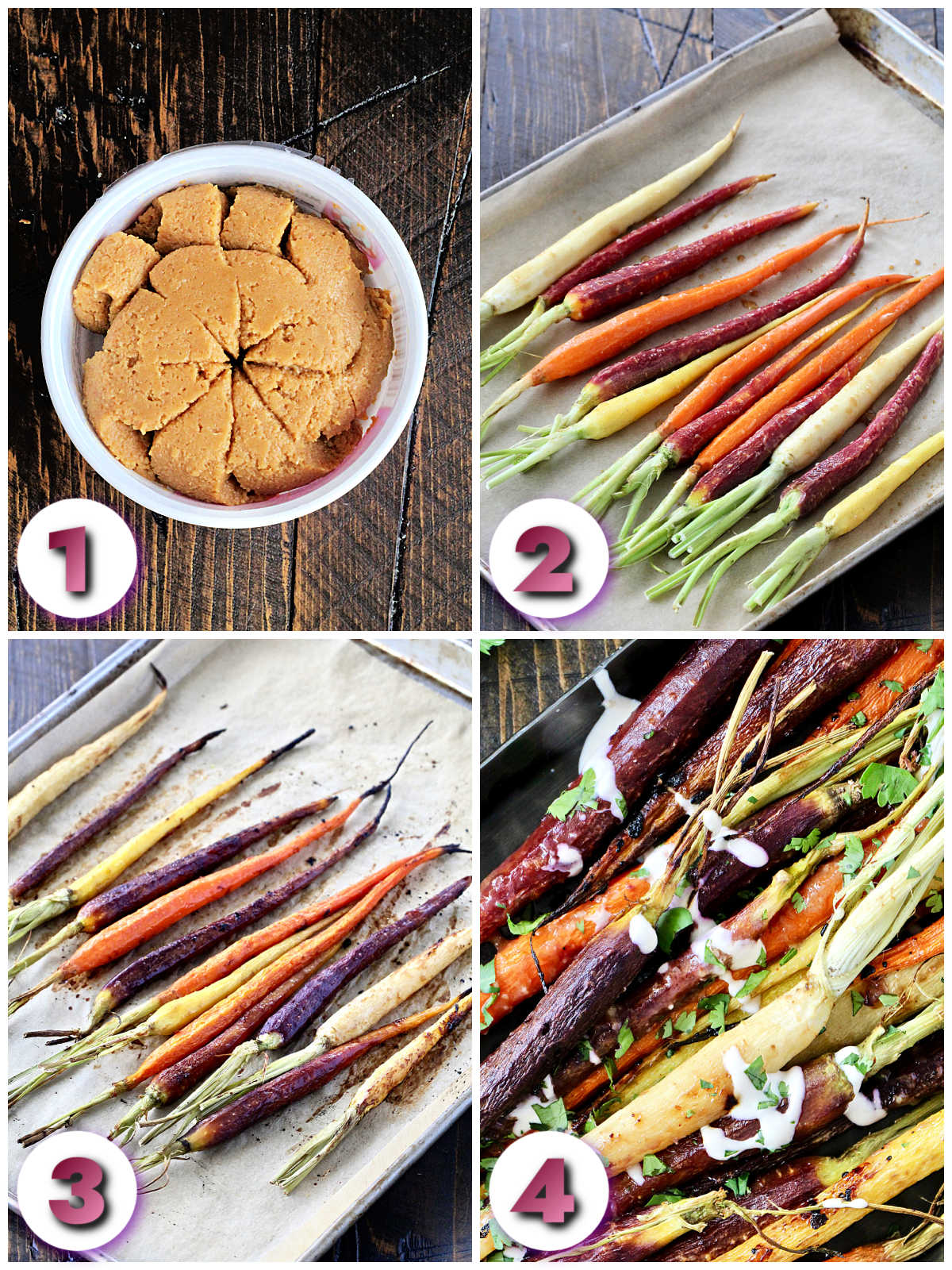 Miso Roasted Carrots recipe steps