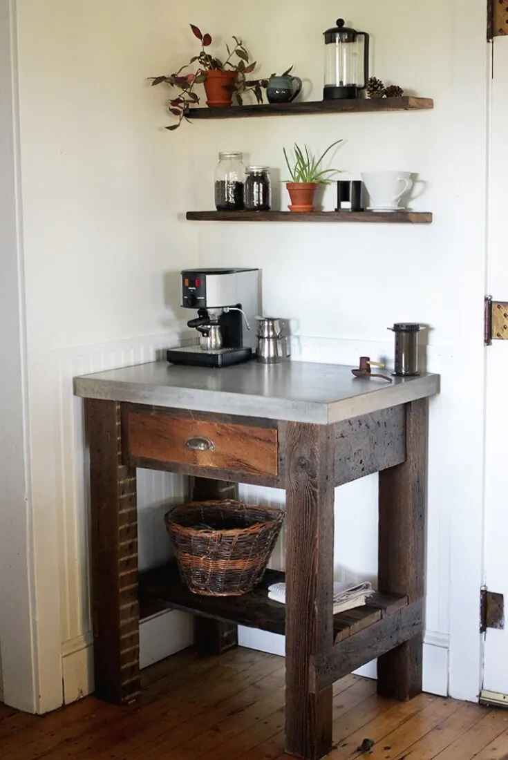 Image for DIY Concrete Top Coffee Bar
