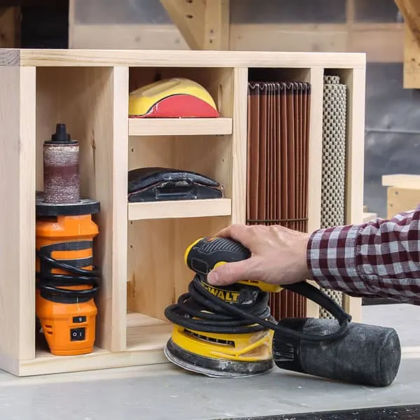 Image for DIY Sandpaper Storage Shelves
