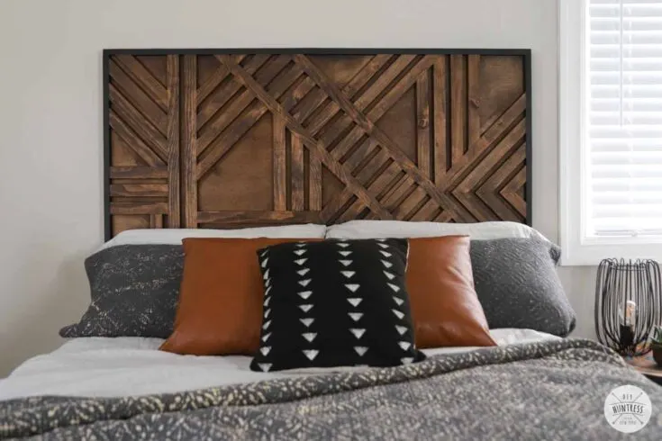 Image for Geometric Wood Headboard