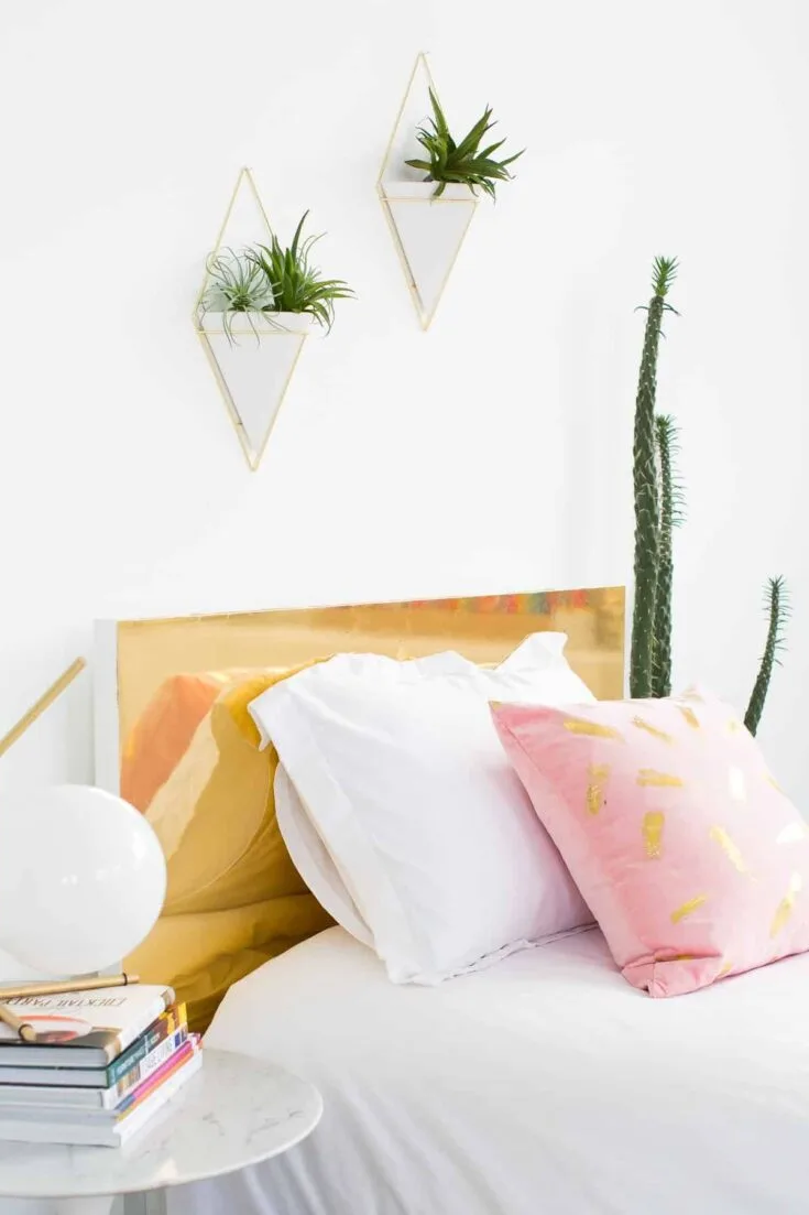 Image for DIY Faux Brass Headboard