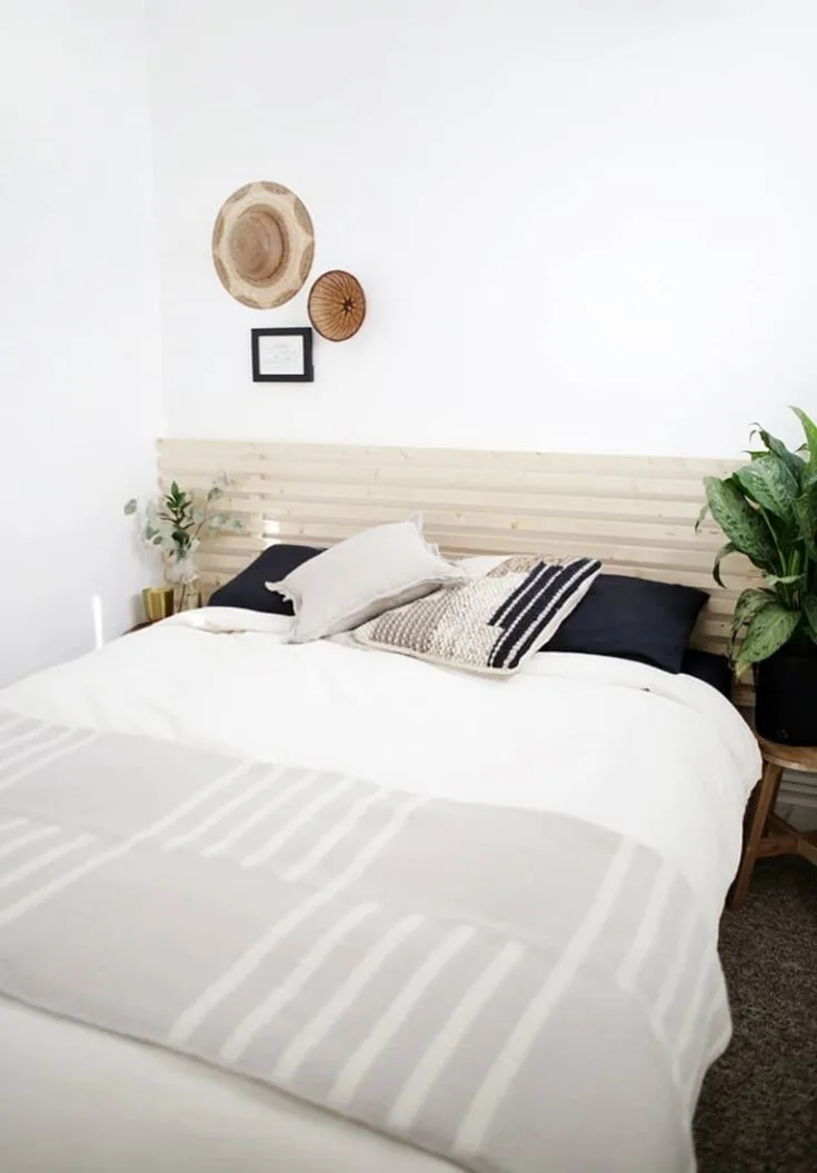 Image for DIY Wood Slat Headboard