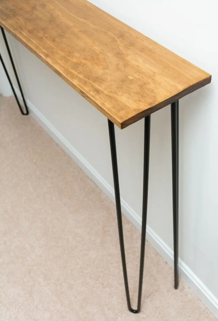 Image for DIY Hairpin Leg Console Table