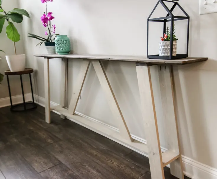 Image for DIY farmhouse style console table