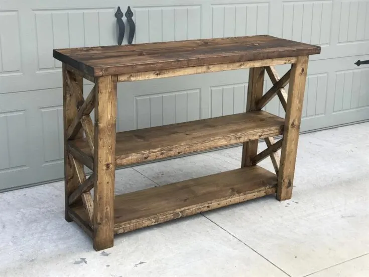 DIY console table by Handmade Haven
