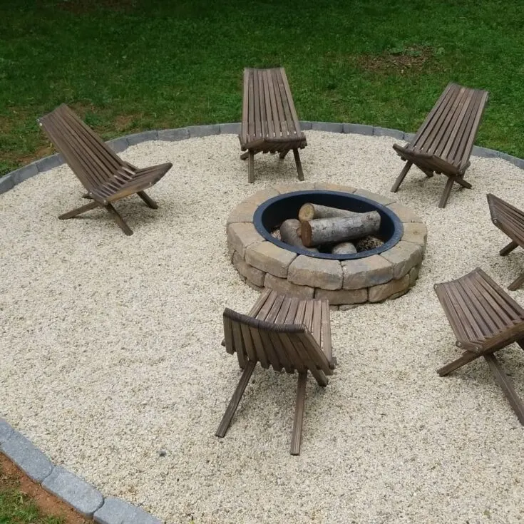 Image for DIY Fire Pit With Gravel 