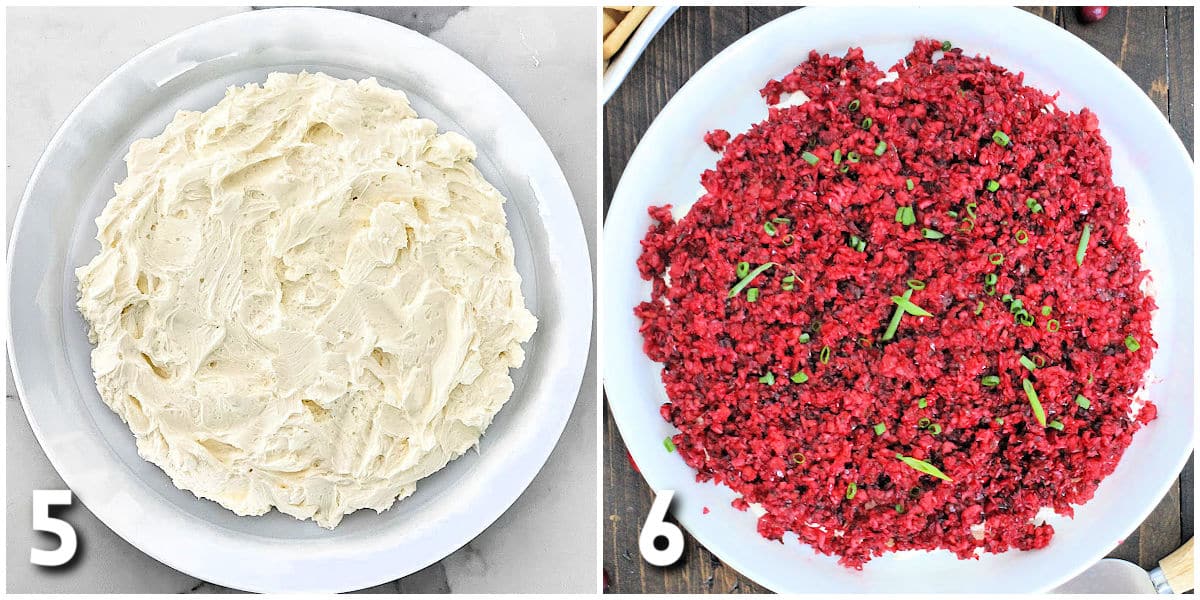 Steps for cranberry jalapeno dip