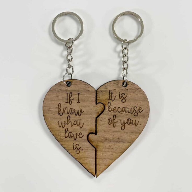 Image for Heart Puzzle DIY Keychain