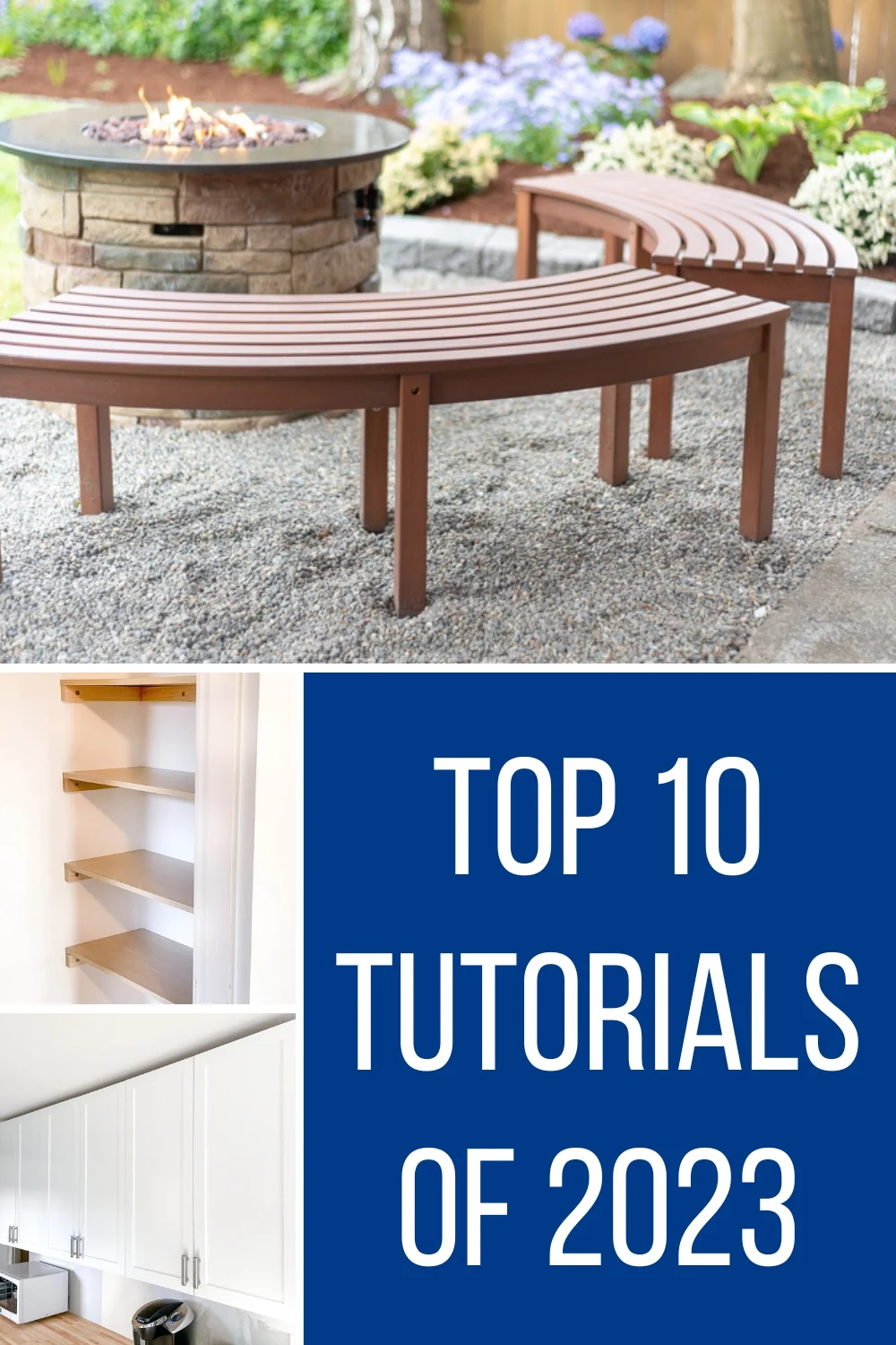 collage of top 10 tutorials of 2023 at The Handyman's Daughter