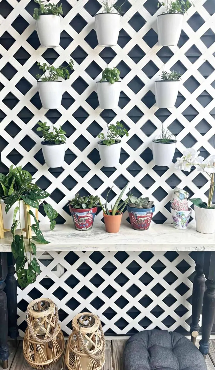 Image for DIY Vertical Lattice Plant Wall
