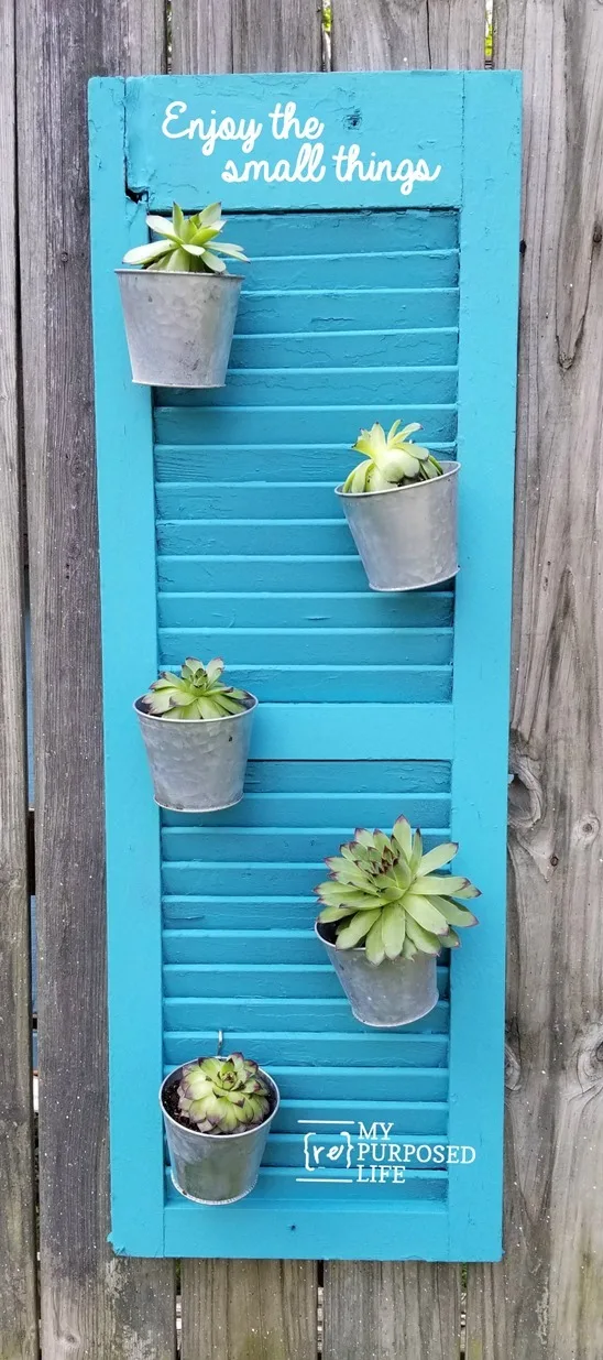 Image for Repurposed Shutter Vertical Planter