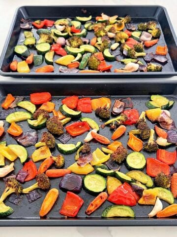 Step 2 for making the perfect oven-roasted vegetables.