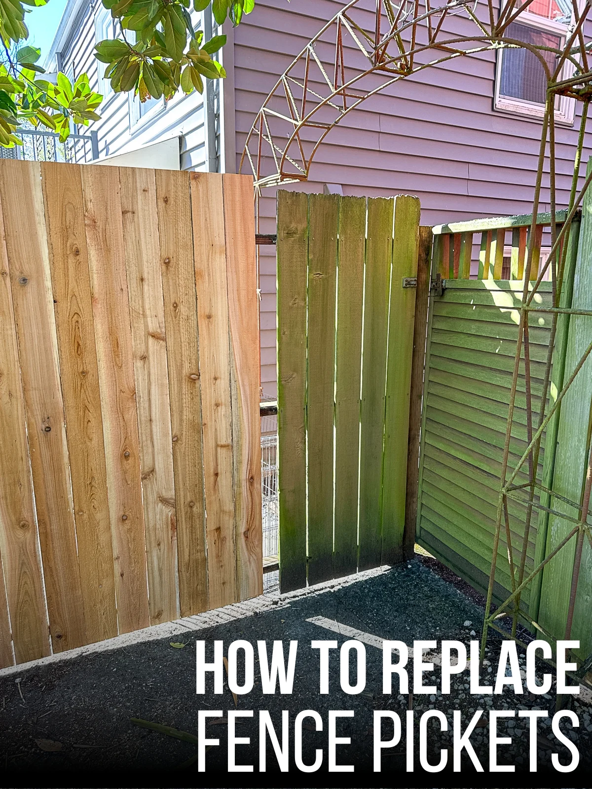 how to replace fence pickets